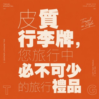 台灣企業禮品訂製 - 皮質行李牌，您旅行中必不可少的旅行禮品