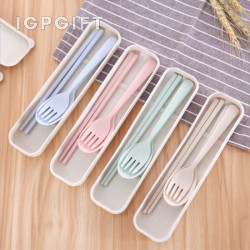 環保小麥便攜餐具組