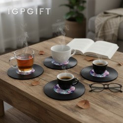 復古唱片杯墊
