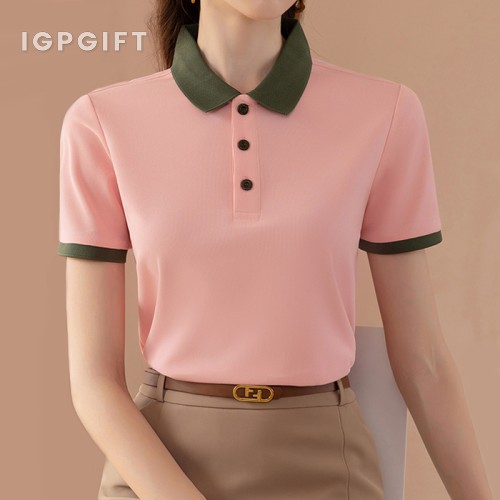 拼色POLO衫