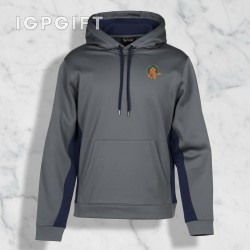色塊設計防潮連帽衫 - 男款 - 刺繡 交付