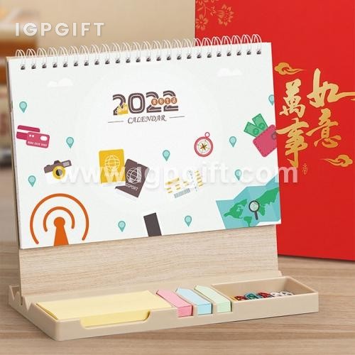 帶便簽萬字夾木架臺歷