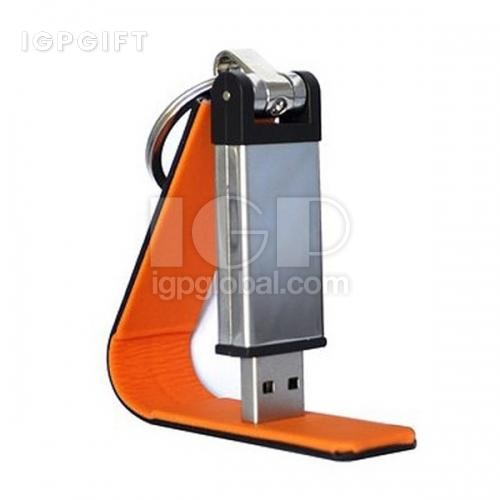 皮套鑰匙圈USB