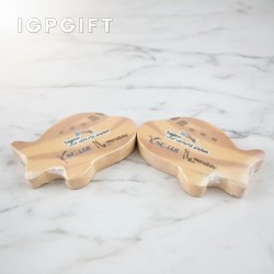 壓縮木紋魚狀毛巾