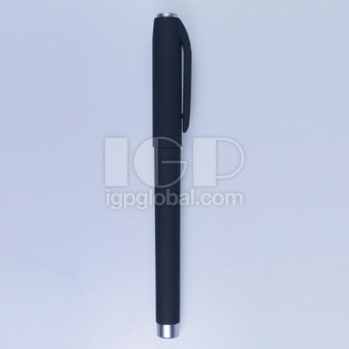 黑色橡膠桿中性筆