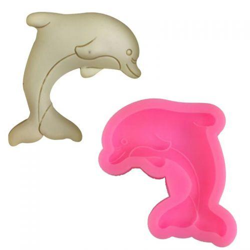 海豚形矽膠冰模