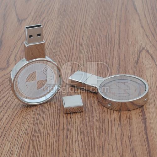 圓形放光水晶USB