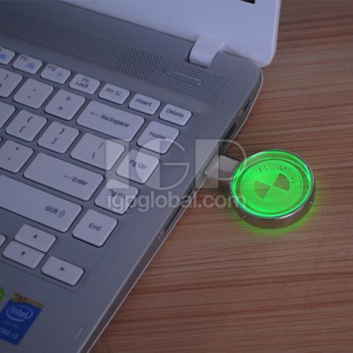 圓形放光水晶USB