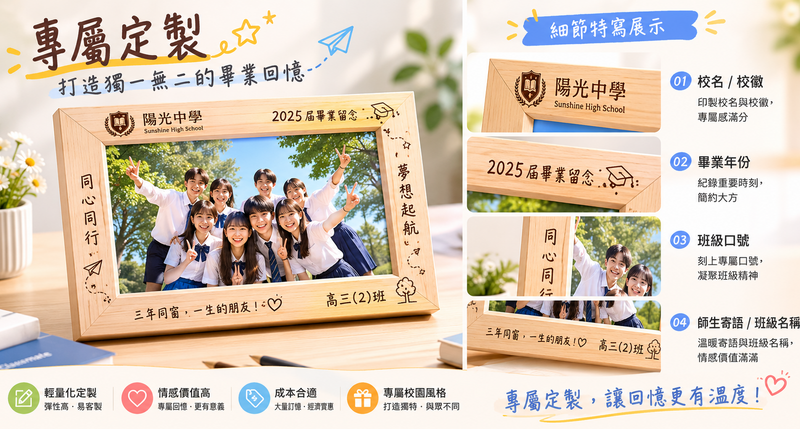 可換照片折疊相框 畢業季走心紀念品推薦