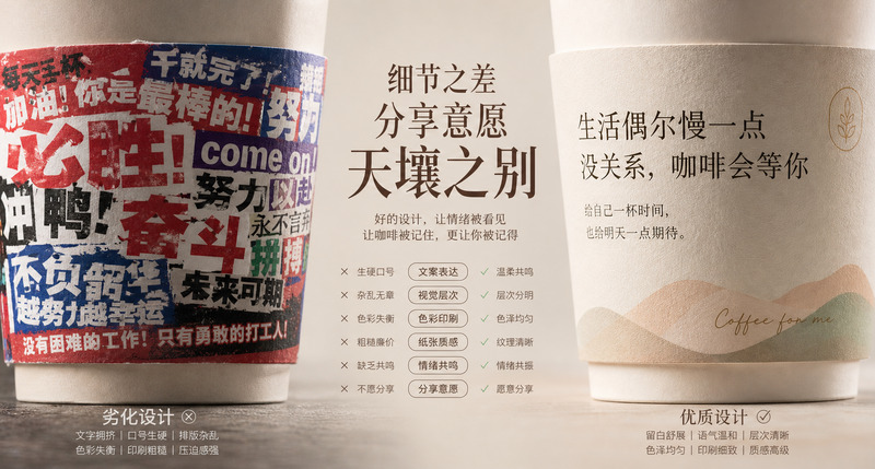 杯套禮品社交傳播價值,創意文案印刷帶動拍照分享